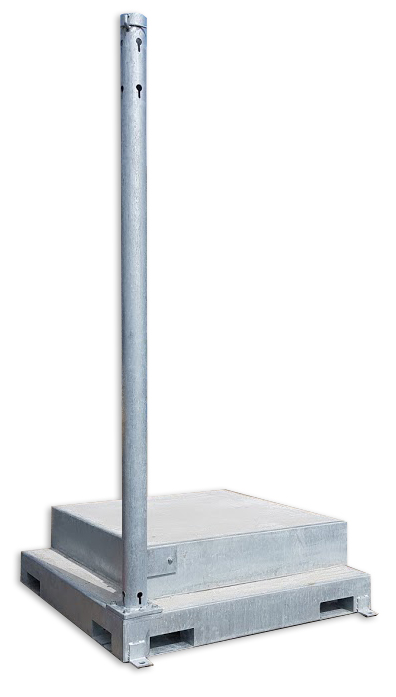 KIBOX: Adapter på betonfod