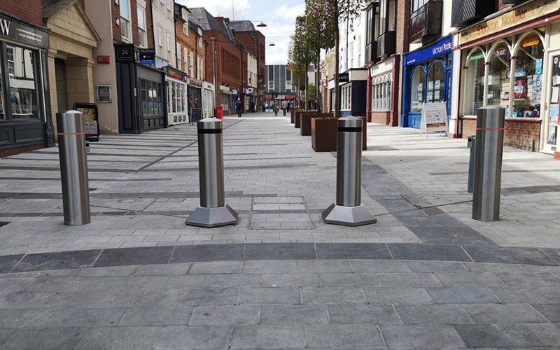 Overflademonteret pullertsystem, IWA-14, 7200/64 - m. 2 bevægelige pullerter